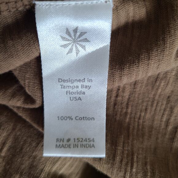 Karyn Seo Embroidered Floral Relaxed Shirt Sz Large Animal Print Tunic Cotton - Picture 11 of 12